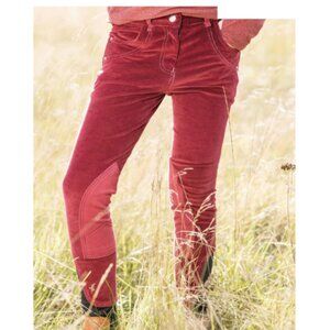 NWT Horseware Ireland girls knit corduroy‎ breeches equestrian riding pants XL